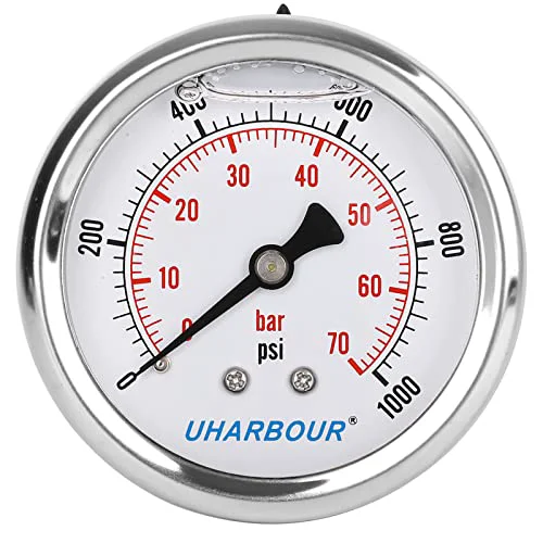 Original Glycerin Pressure Gauge 1000psi Eco-Friendly