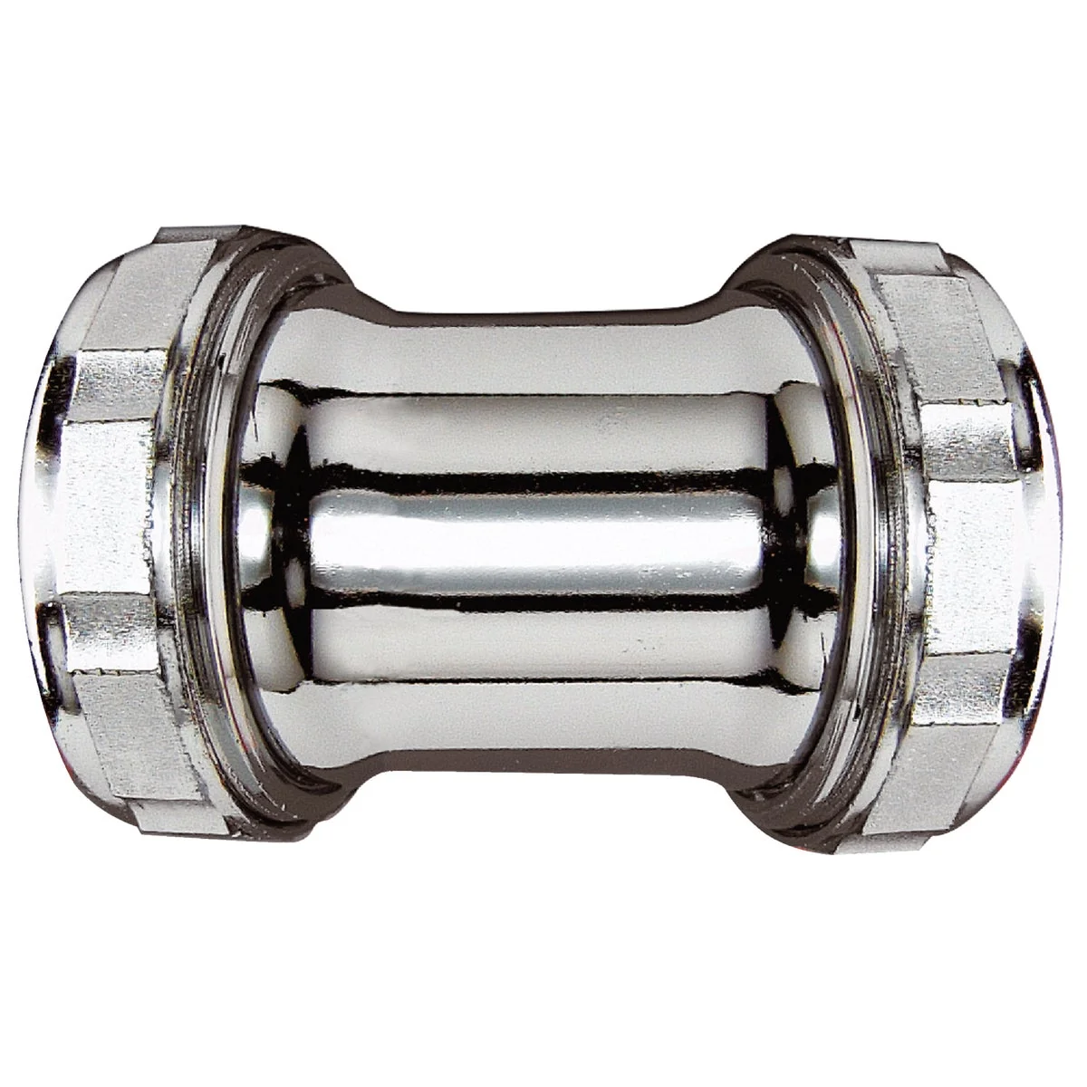 Advanced Do it 1-1 2 In. Chrome-Plated Brass Straight Coupling Flexible