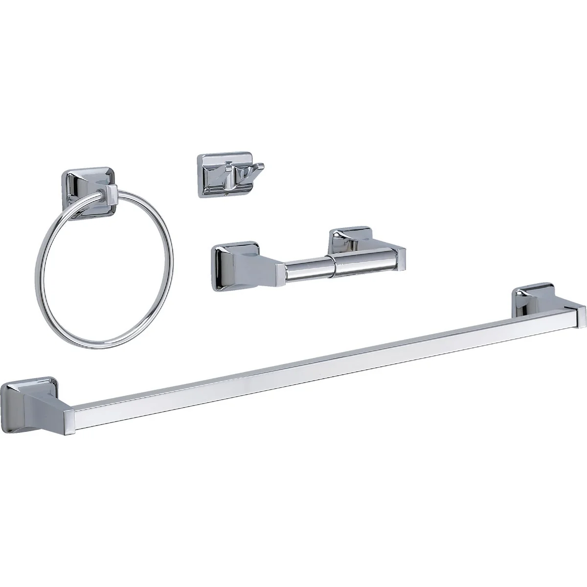 Authentic Home Impressions Chrome Vista Bath Accessory Kit Comfortable