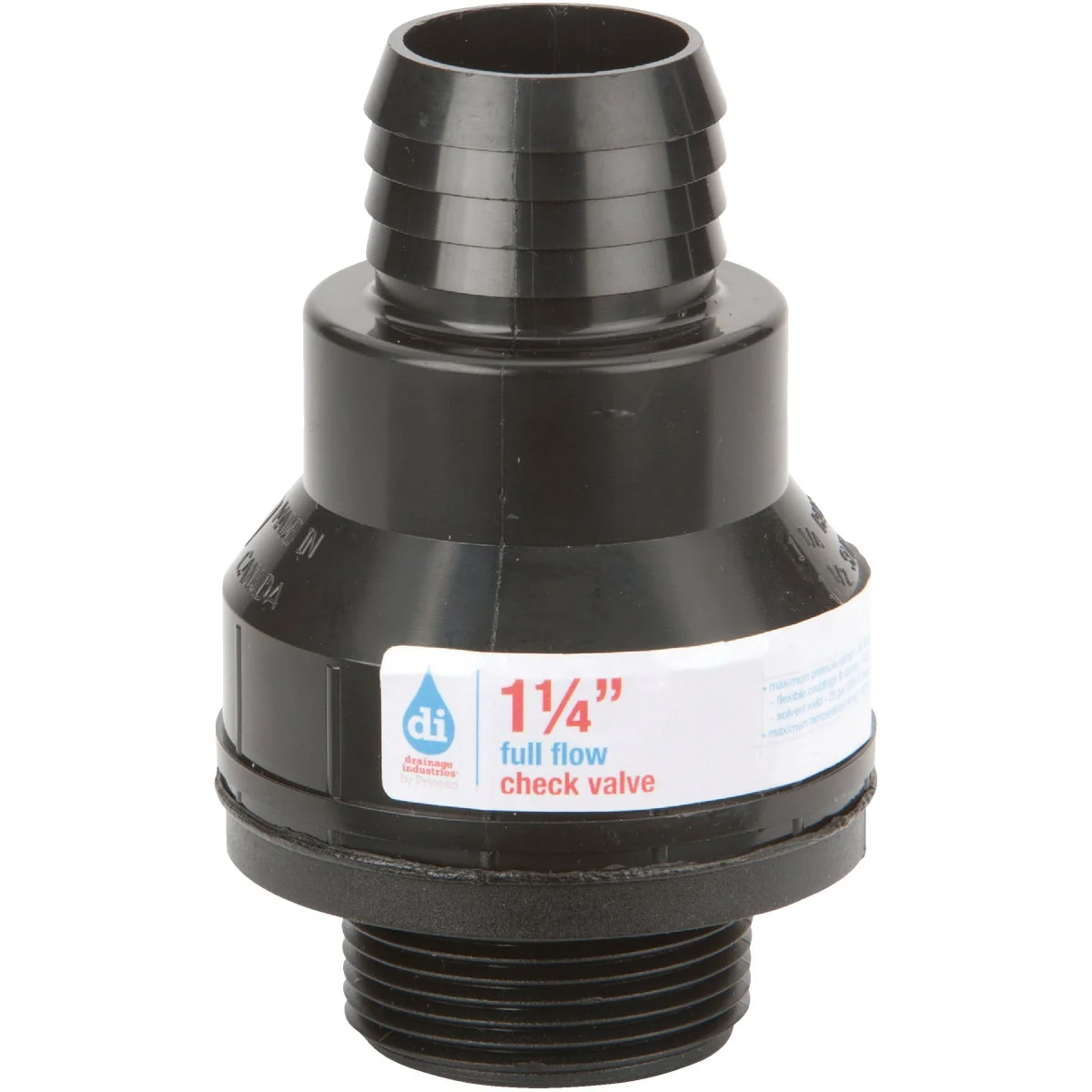 Convenient Drainage Industries 1-1 4 In. ABS Thermoplastic Full-Flow Sump Pump Check Valve Next-Generation