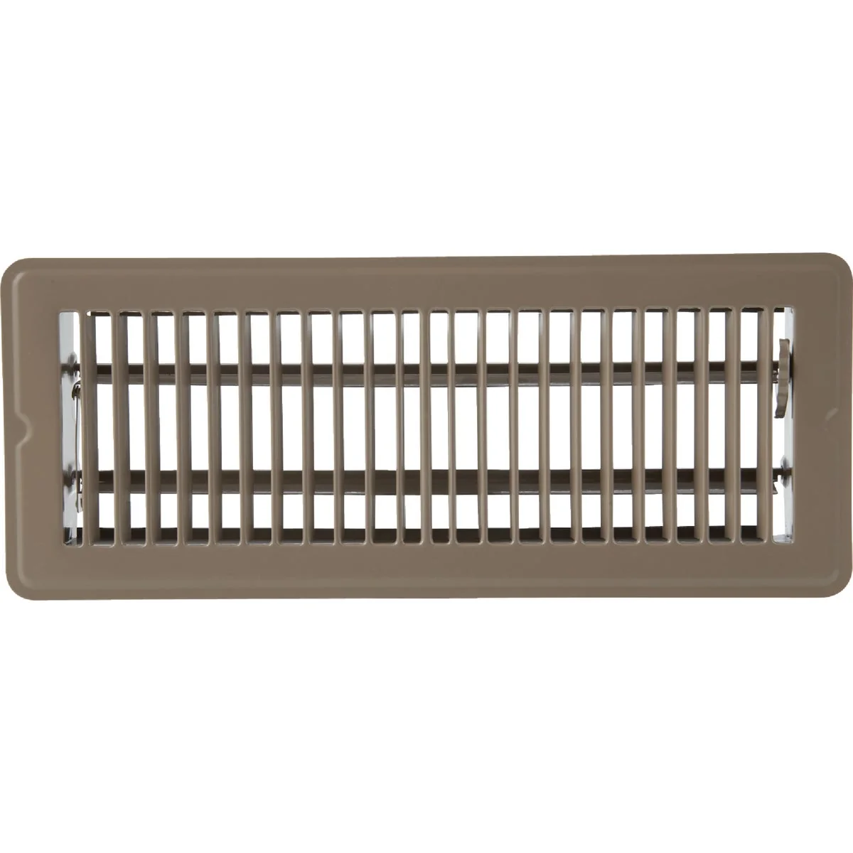 User-Friendly Home Impressions 2-1 4 In. x 12 In. Brown Steel Floor Register Breathable