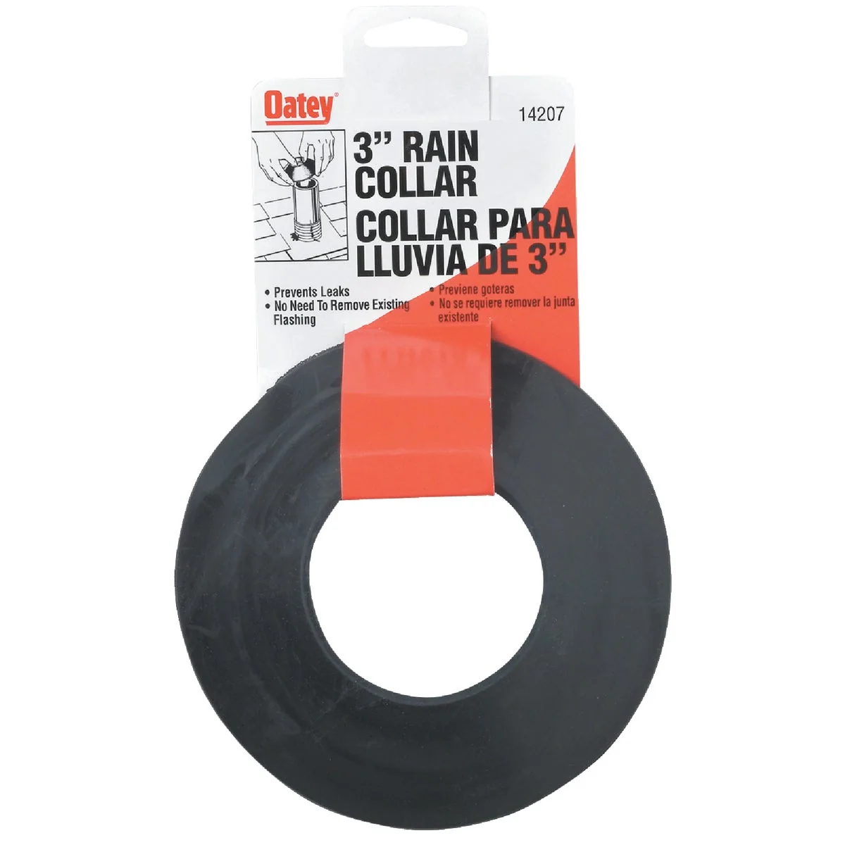 Superior Oatey 3 In. Rubber Rain Collar High-Performance
