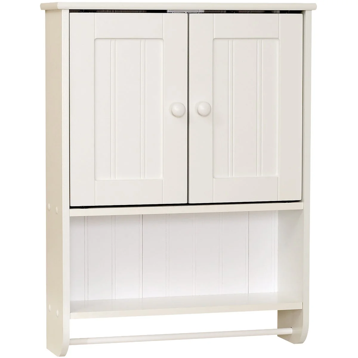 Minimalist Zenith Country Cottage White 21-5 8 In. W. x 25-3 4 In. H. x 6-3 4 In. D. Wall Bath Cabinet Solid