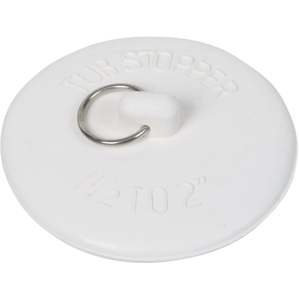 Elegant Do it 1-1 2 In. to 2 In. White Rubber Bathtub Drain Stopper Luxury