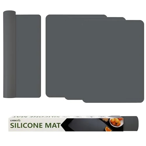 Expertly Made Silicone Mat for Kitchen Counter 4 Count Fine