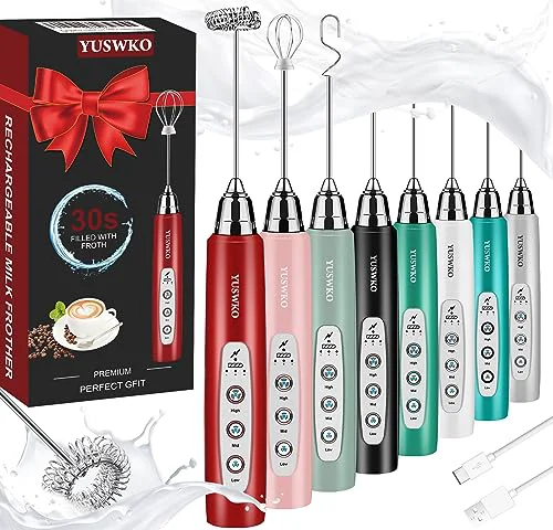 Refined Handheld Milk Frother Wand for Coffee Reusable