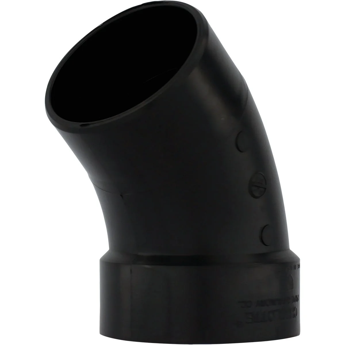 Sustainable Charlotte Pipe 4 In. Hub x Spigot 45 Deg. Street ABS Elbow 1 8 Bend Lightweight