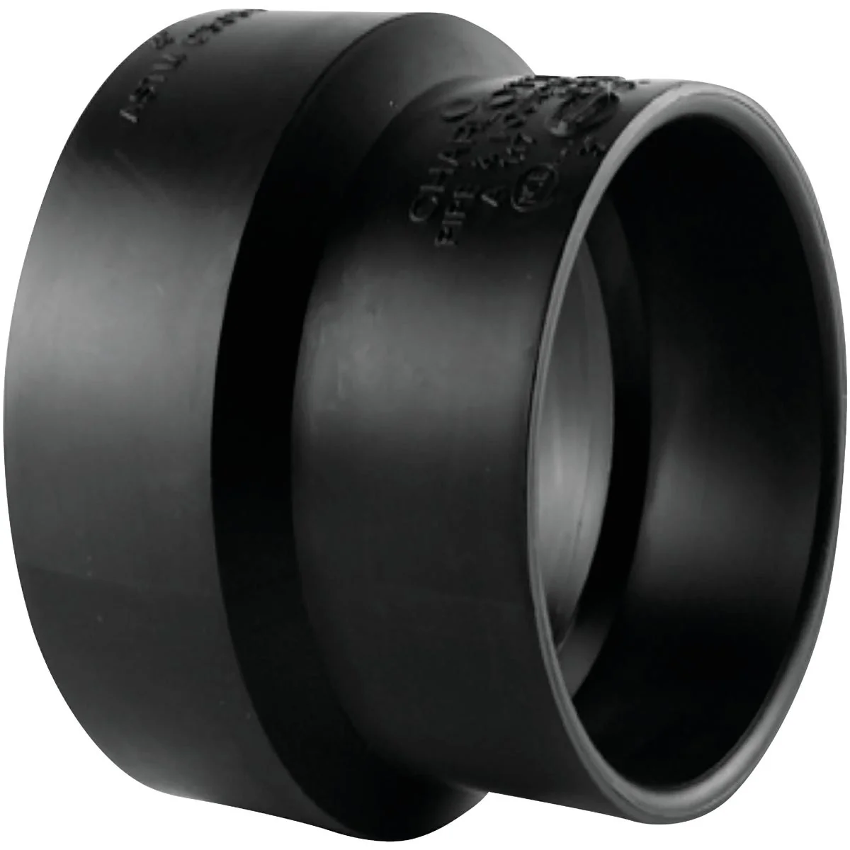Proven Charlotte Pipe 4 In. x 3 In. Sewer Hub x Sch 40 Hub Sewer Pipe Adapter ABS Coupling Next-Generation