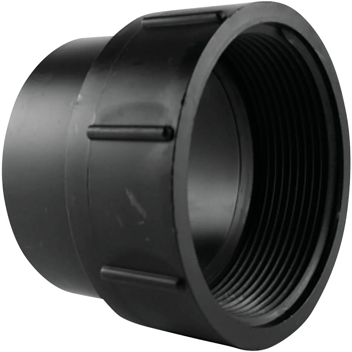 Smooth Charlotte Pipe 4 In. Spigot x FIP Fitting ABS Cleanout Contemporary