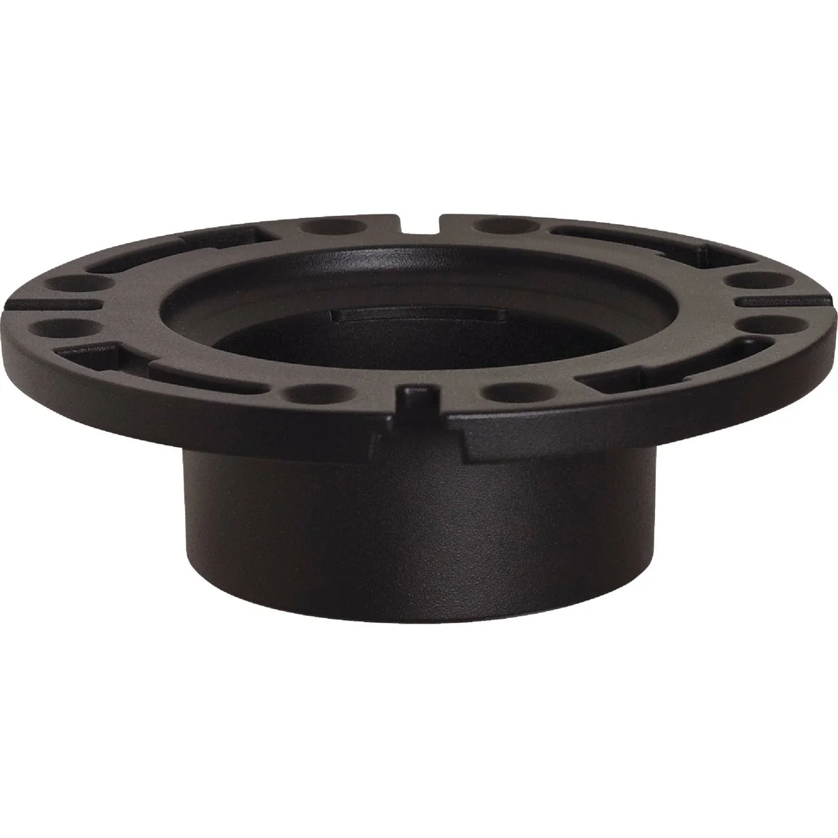 Refined Sioux Chief 4 In. Hub ABS Open Toilet Flange w 1-Piece Plastic Ring Detailed