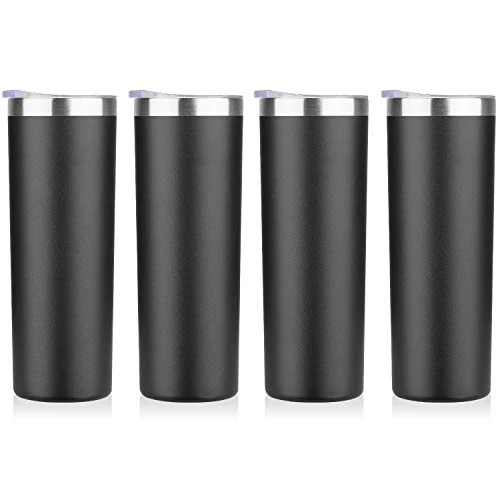 Excellent 20 oz Skinny Tumblers Bulk Set 4 Count Casual