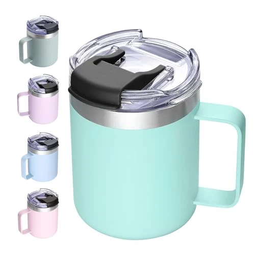 Responsible 12oz Insulated Travel Coffee Mug with Handle Long-Lasting
