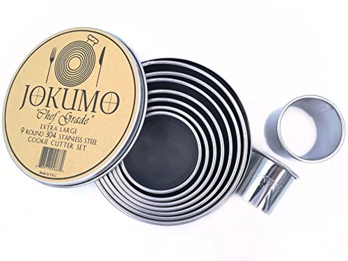 Easy-to-Use 9 Piece Extra Large Chef Grade Plain Round Pastry 9 Count Smart