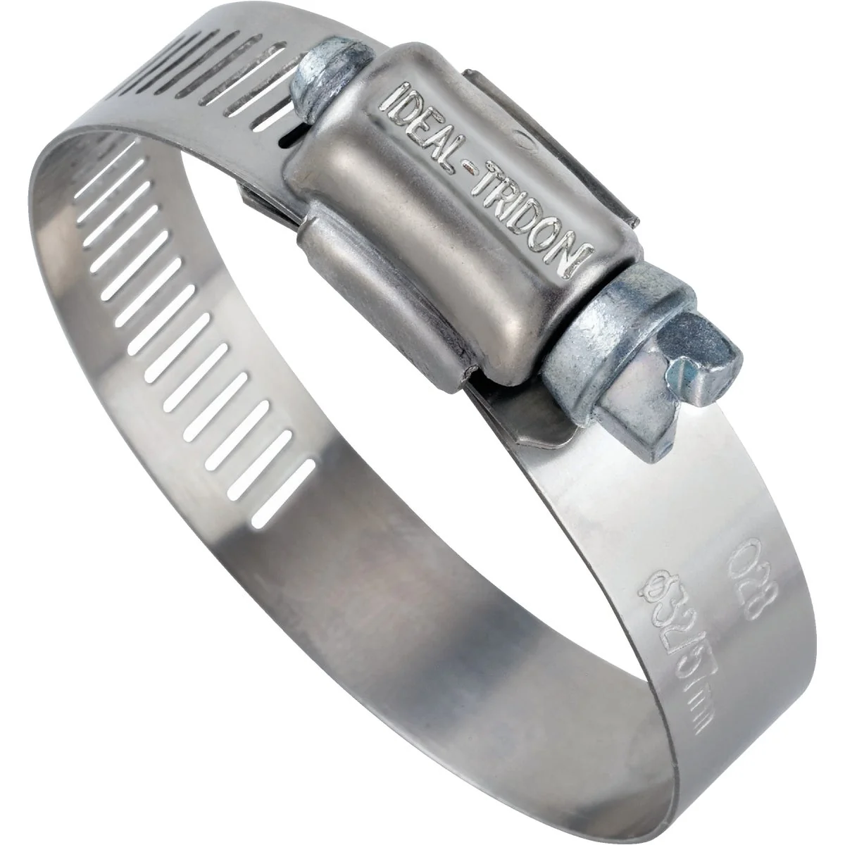 World-Class I 3 8 In. – 7 8 In. 57 Stainless Steel Hose Clamp with Zinc-Plated Carbon Steel Screw Reliable