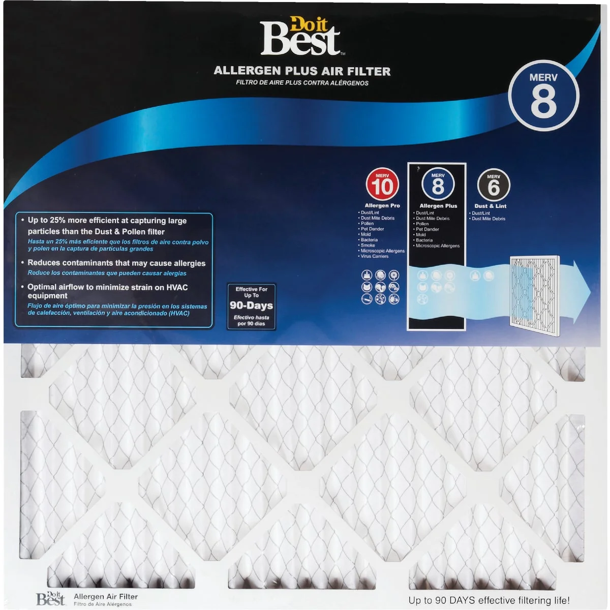 Elite Do it 14 In. x 20 In. x 1 In. Allergen Plus MERV 8 Furnace Filter World-Class