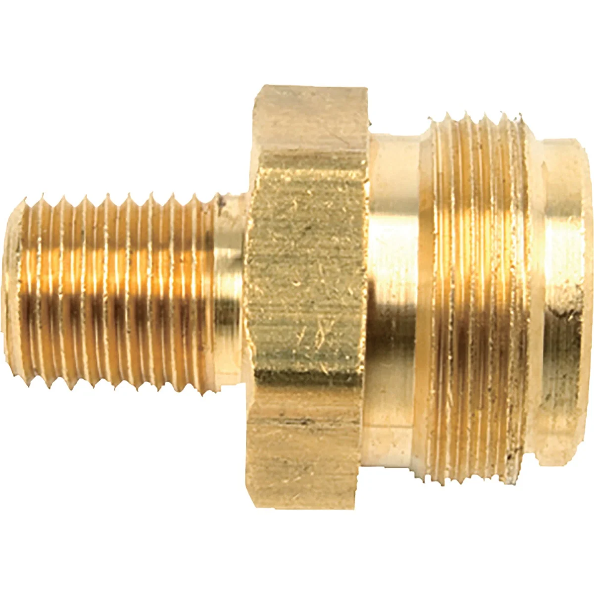 Original MR. HEATER 1 In.-20 MTCT x 1 4 In. MPT Brass LP Cylinder Adapter Organic