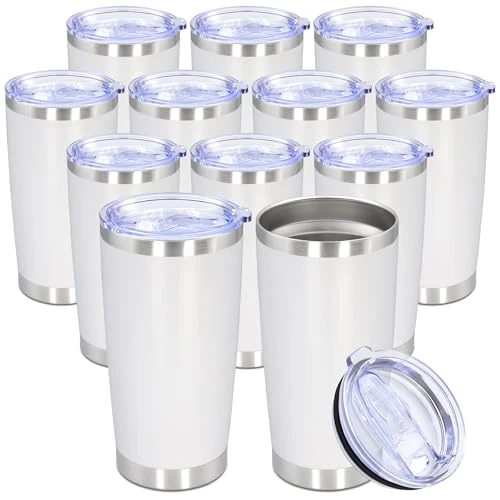 Consistent 20oz Tumbler Stainless Steel Tumbler Coffee Tumbler with Lid White Trusted
