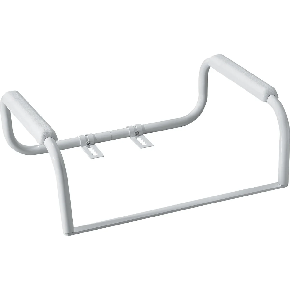 Elite Moen 8 In. White Toilet Safety Bar Detailed