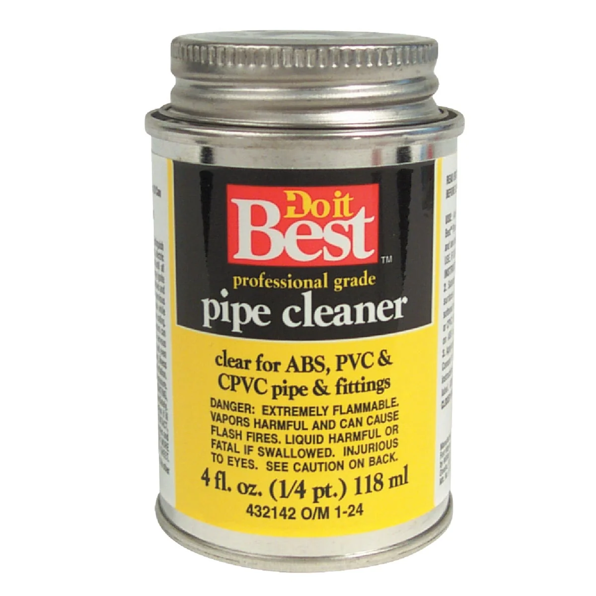 Expertly Made Do it 4 Oz. All-Purpose Pipe Clear PVC Cleaner Efficient