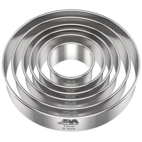 Top-Quality M JNGMEI 6 Pieces Stainless Steel Cookie Biscuit Cutter Set 2” Optimized