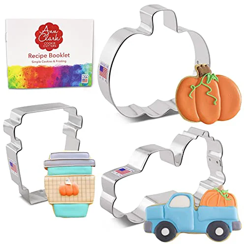 Pure Ann Clark Pumpkin Harvest Cookie Cutters Set of 3 Practical