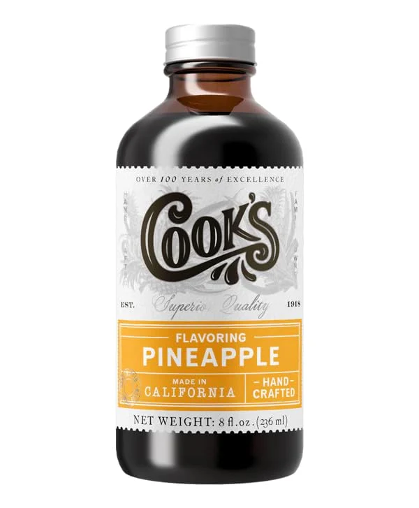 Flexible Pineapple Extract for Baking 8 Fl Oz Safe