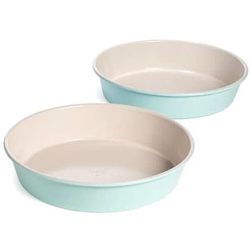 High-Performance Clean Ceramic Round Cake Pans Set 2 Count