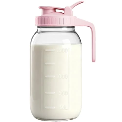 Easy-to-Use 64oz Mason Jar Pitcher Crafted