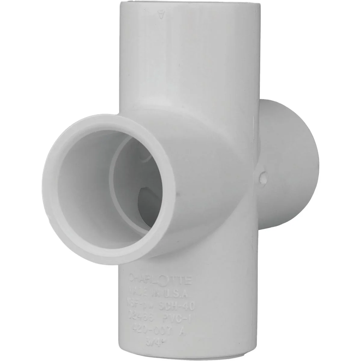 Healthy Charlotte Pipe Schedule 40 3 4 in. PVC Pipe Cross Superior