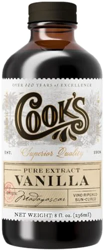 Reusable Pure Madagascar Vanilla Extract for Baking 8 Fl Oz Sustainable