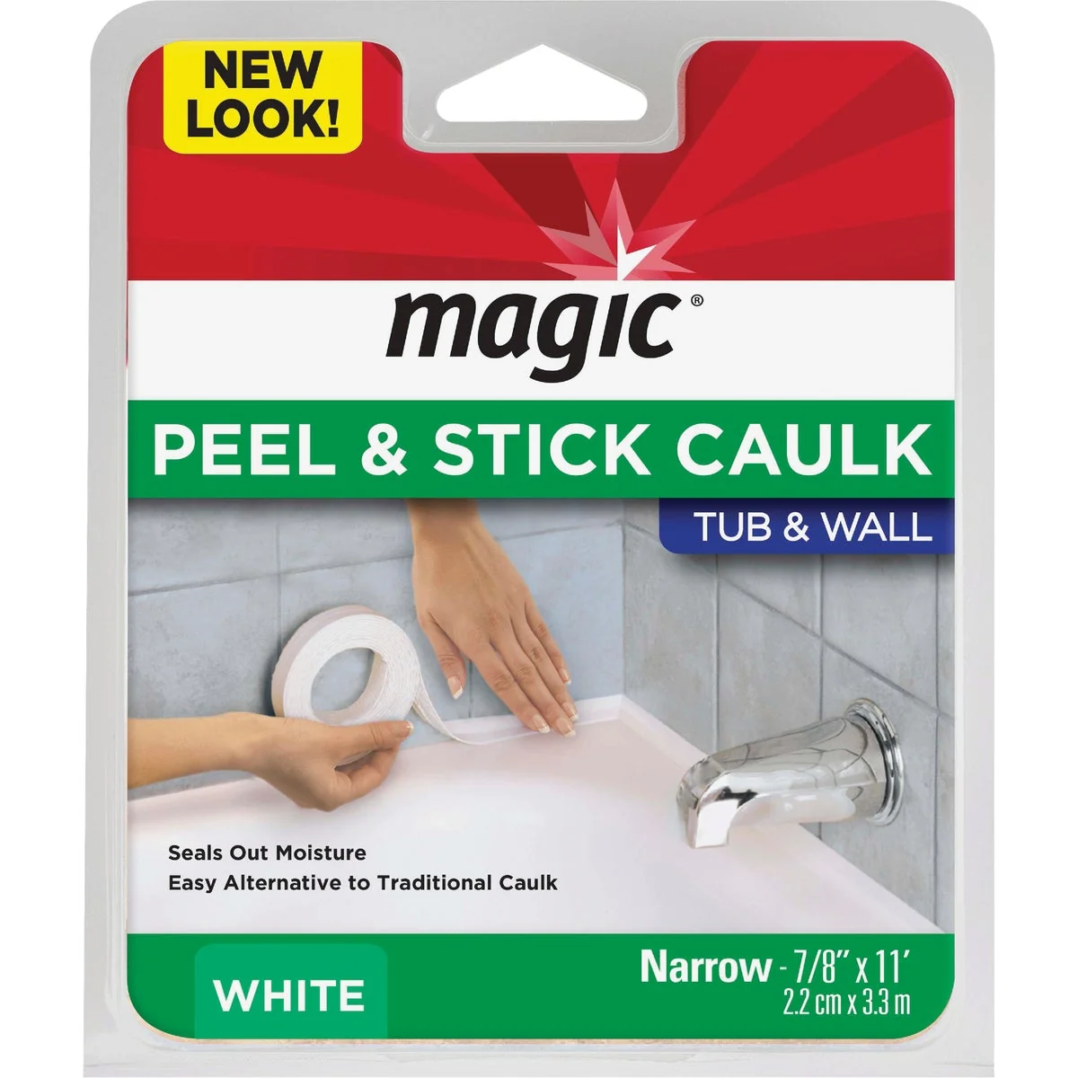Environmentally Friendly 7 8 In. x 11 Ft. White Caulk Strip Expertly Made