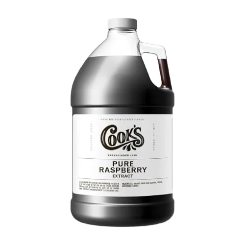 Authentic Pure Red Raspberry Extract for Pies 128 Fl Oz Reusable