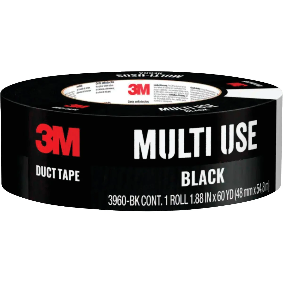 Environmentally Friendly 3M 1.88 In. x 60 Yd. Colored Duct Tape Black Efficient