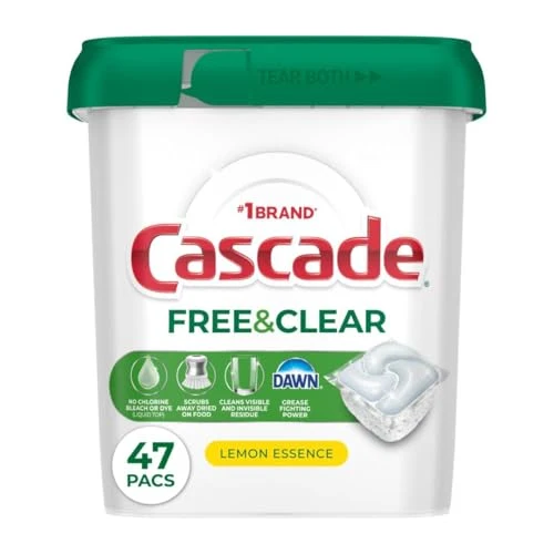 Casual Clear Dishwasher Pods 47 Count Crafted