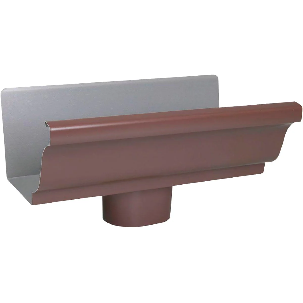Flexible Spectra Metals 5 In. K Style Aluminum Brown Gutter Drop Outlet High-Quality