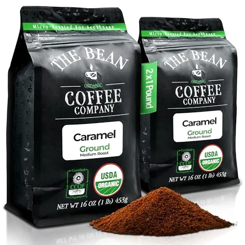 User-Friendly The Bean Organic Coffee Co. Caramel 32 Ounce Detailed
