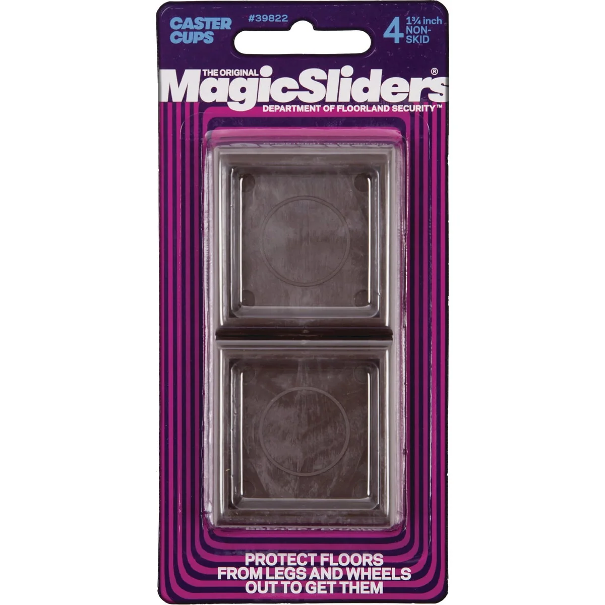 Specialty Sliders 1-3 4 In. Square Non-Skid Furniture Leg Cup 4-Pack Enhanced