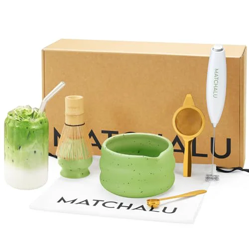 Original Matcha Whisk Set With Ceramic Matcha Bowl Contemporary
