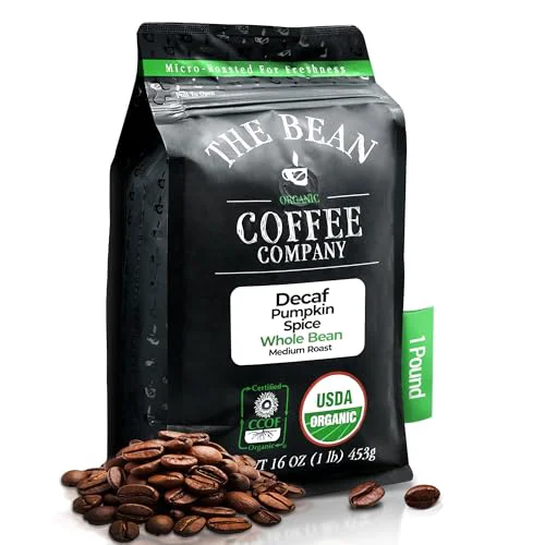 Long-Lasting The Bean Organic Coffee Co. Decaf Pumpkin Spice 16 Ounce Advanced