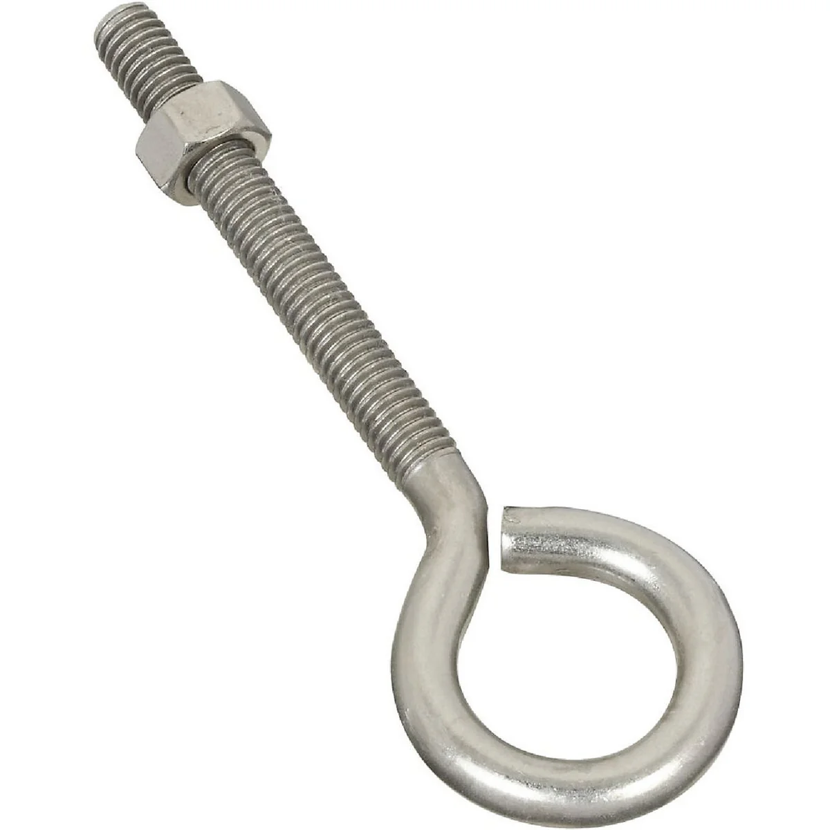 Refined National 3 8 In. x 5 In. Stainless Steel Eye Bolt Superior