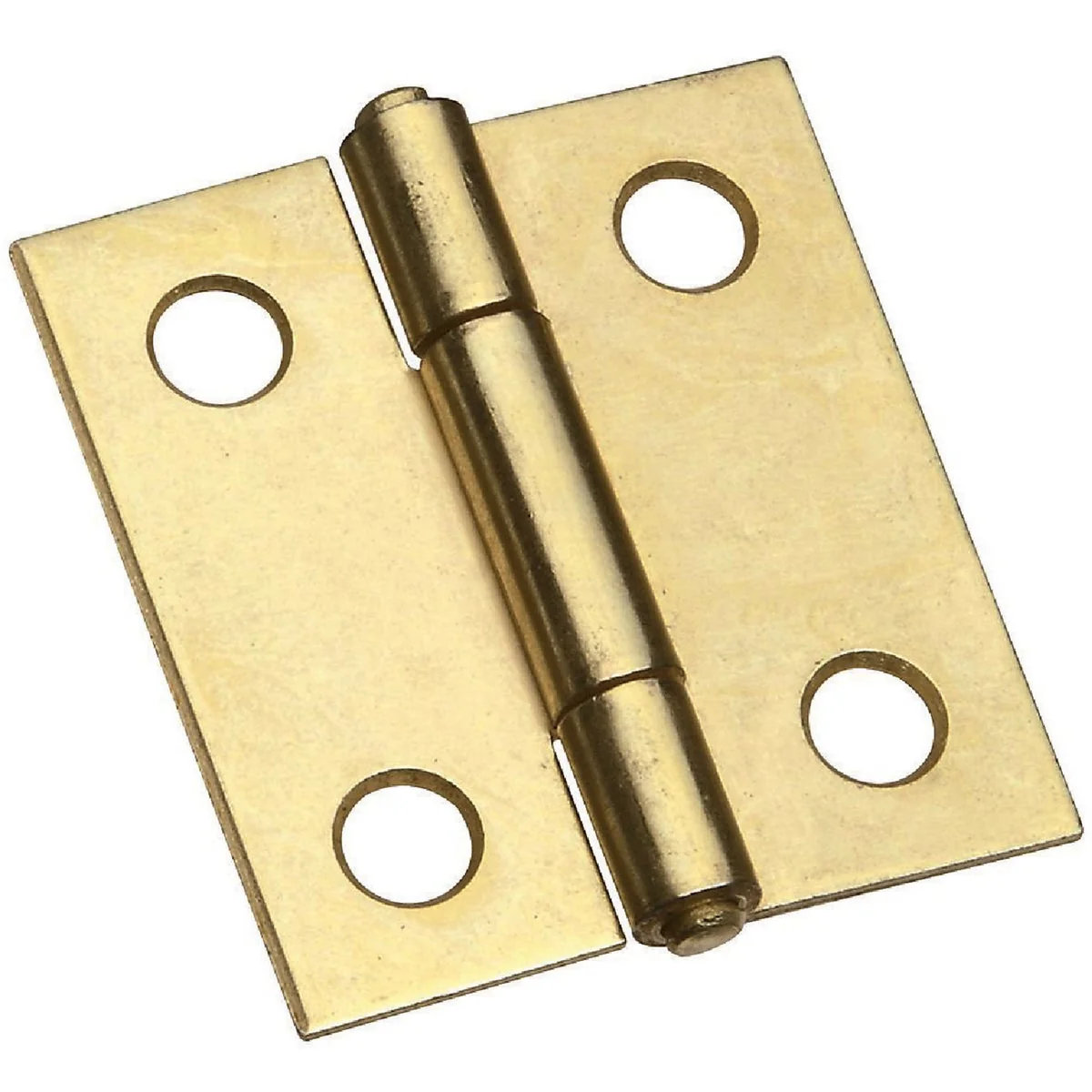 Soft National 1-1 2 In. Brass Tight-Pin Narrow Hinge 2 Count Safe