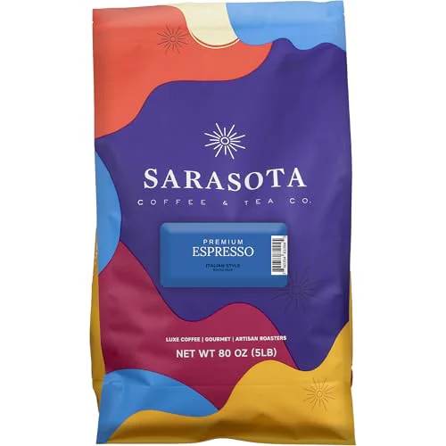 Secure Sarasota Coffee Whole Bean Espresso 80 Ounce Traditional