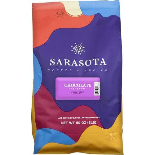 Relaxed Sarasota Coffee Whole Bean Chocolate Raspberry 80 Ounce Clean