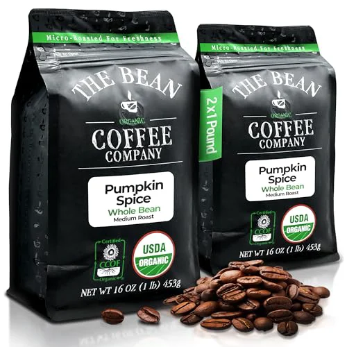 Efficient The Bean Organic Coffee Co. Pumpkin Spice 32 Ounce Innovative