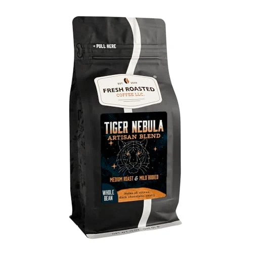 Pure Tiger Nebula Whole Bean Coffee 12 Ounce Organic