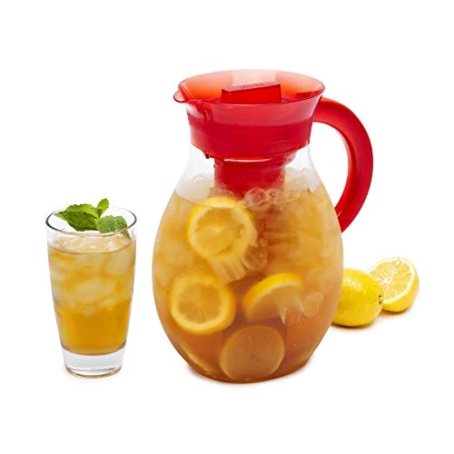 Prestigious The Big Iced Tea Maker Tritan Plastic Infusion Beverage Pitcher with Leak Proof Eco-Friendly