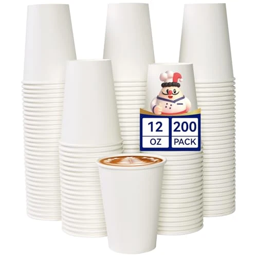 Specialty 200 Count 12 oz Coffee Cups Trendy