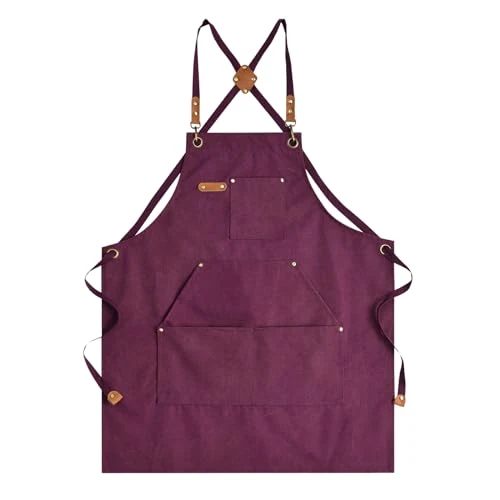 Detailed Canvas Aprons for Men Chef Apron Effective