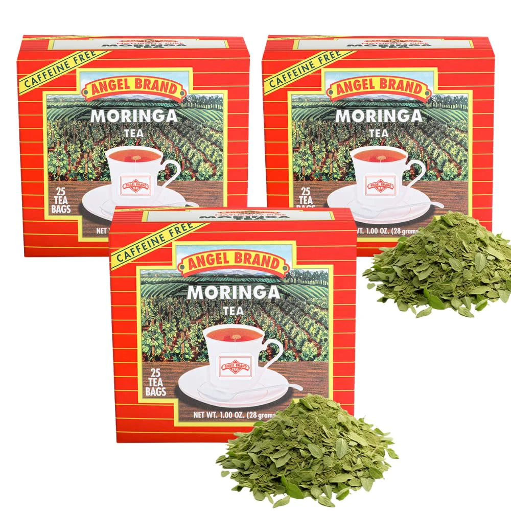 Minimalist Angel Brand Moringa Tea Bags – 20 Tea Bags Pack of 3 – Moringa Leaf Tea for and Refreshing Boost Selected