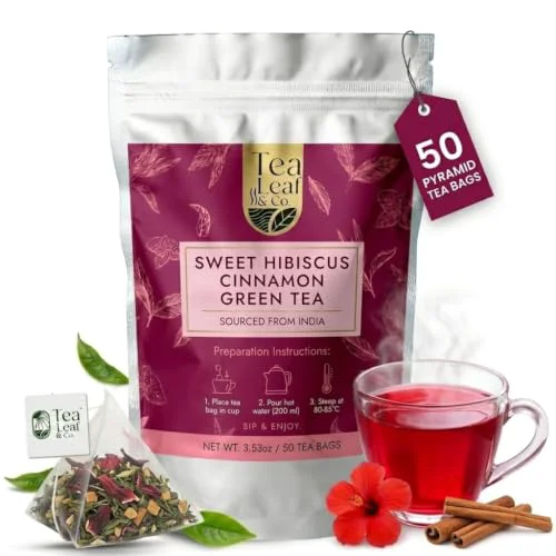 Fast Sweet Hibiscus Cinnamon Green Tea 50 Count Solid